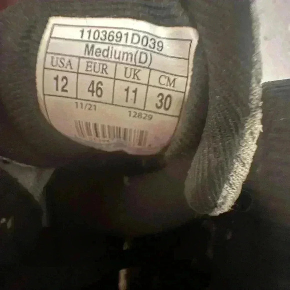 Brooks Ghost 14 Mens Running Shoes Gray Black Athletic Sneakers Size 12 - Picture 8 of 9